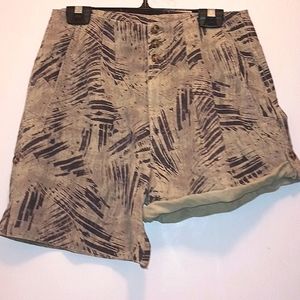 MARRAKESH PRINTED LINEN BLEND CONVERTIBLE SHORTS